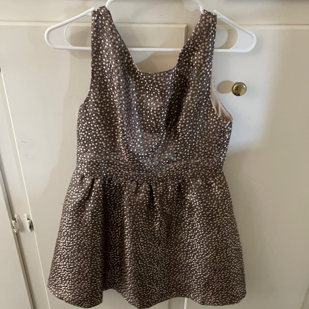 Womens Gold print short dress